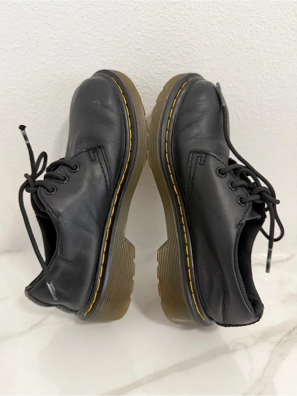 De.Martens Youth 1461 black leather shoes lace up size 12 Uk11